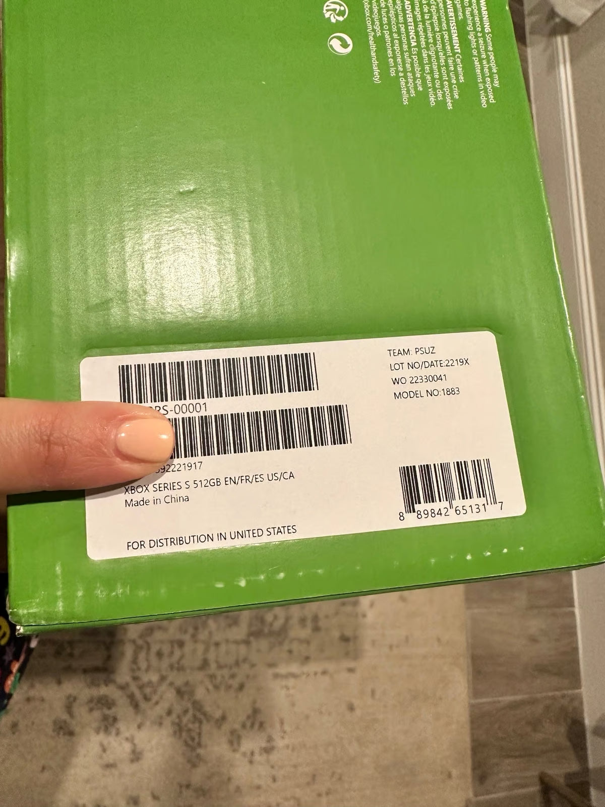 NIB XBOX Series S *Free Shipping* 3B35