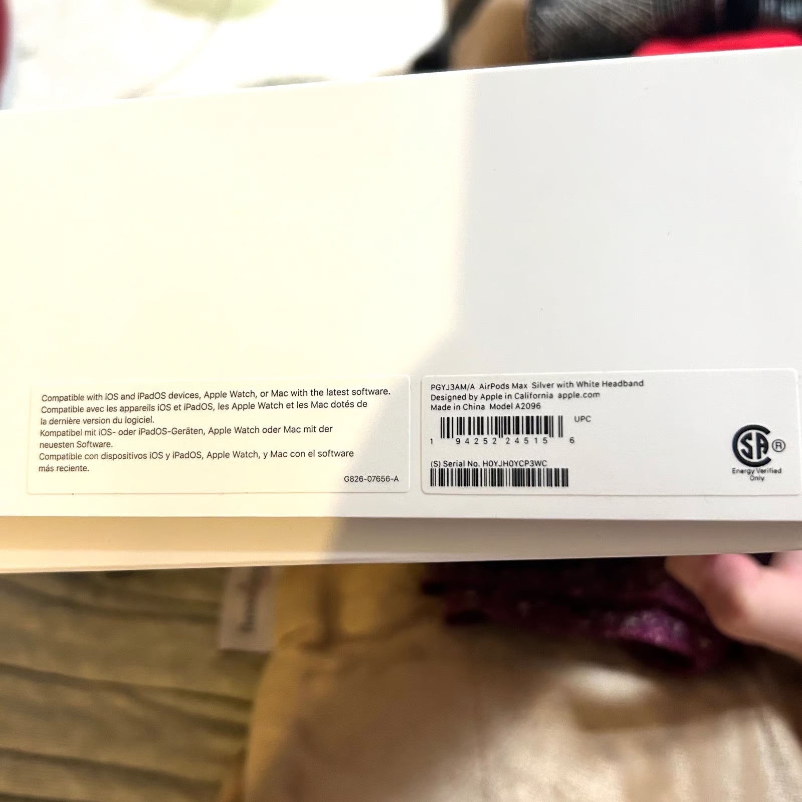 Apple AirPods Max with Smart Case in White 9E18