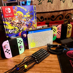 Nintendo Switch Splatoon OLED with EXTRAS!! 3M67