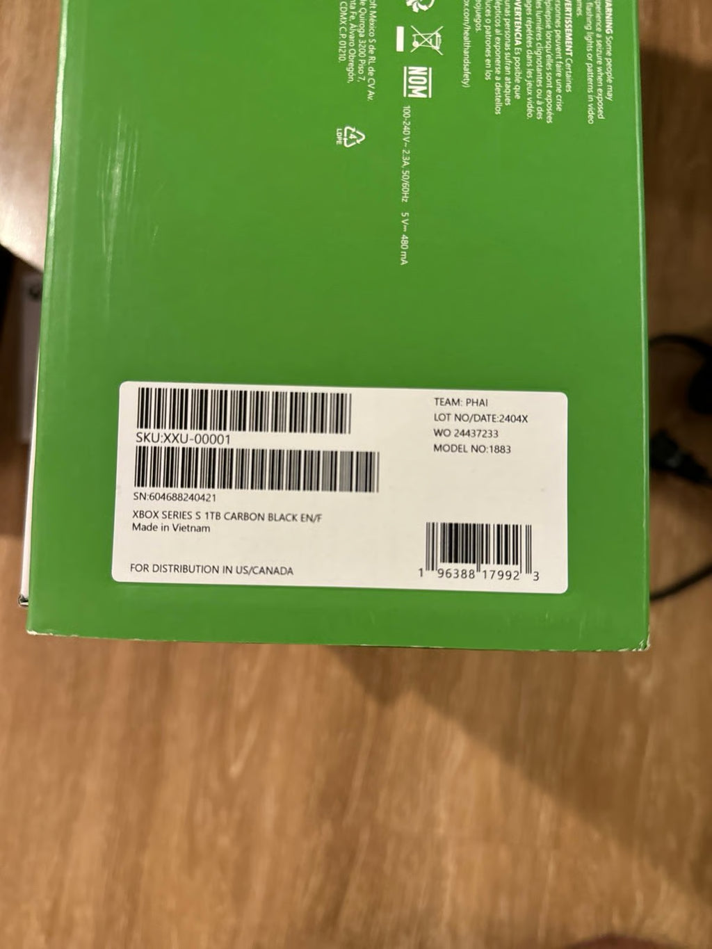 Xbox series s 1tb 8F58