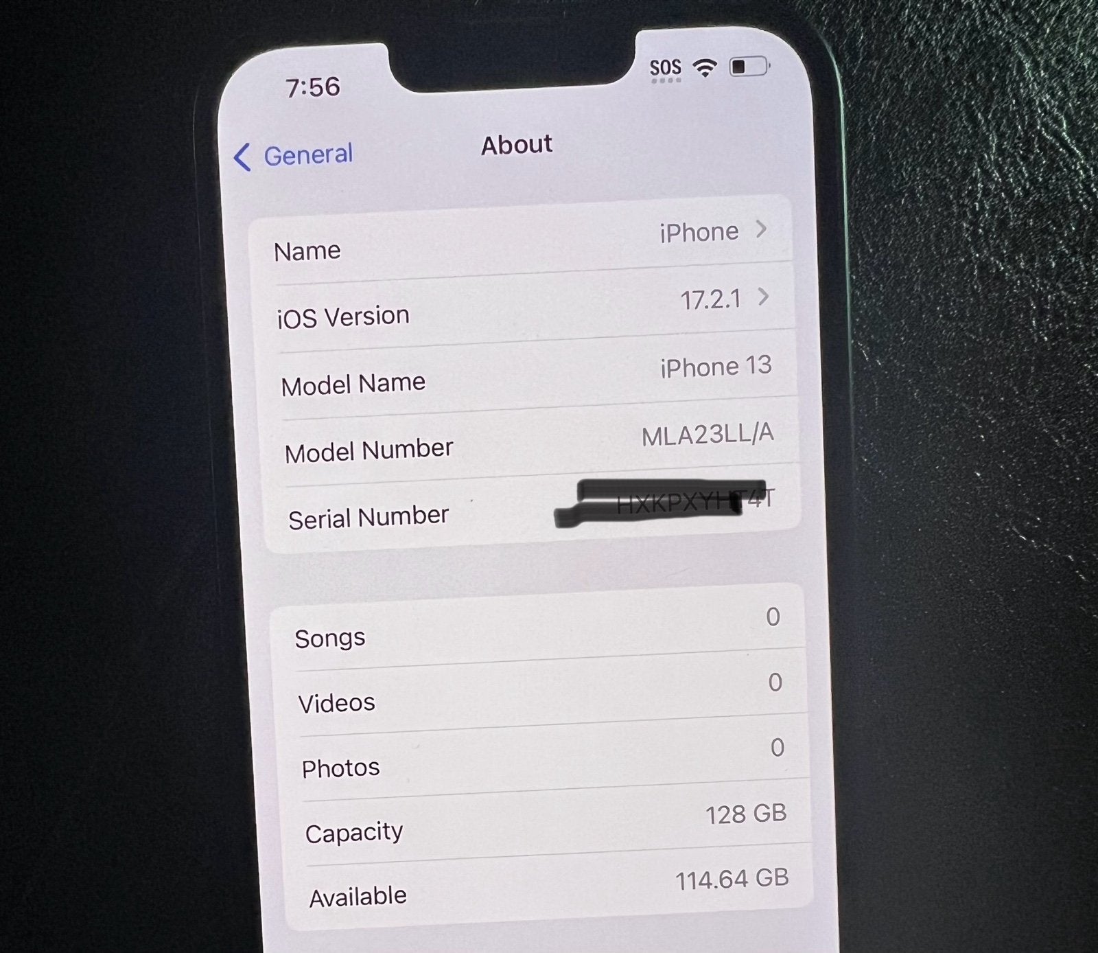 Apple iPhone 13 128 GB in Blue 7E55