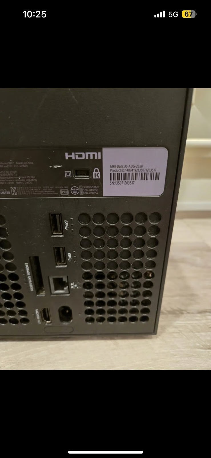 Microsoft Xbox Series X Black 1 TB Console 1X93