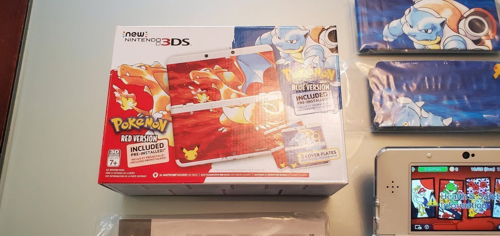 Dual IPS NEW Nintendo 3DS Pok茅mon 20th Anniversary Edition & NIB Cover Plates