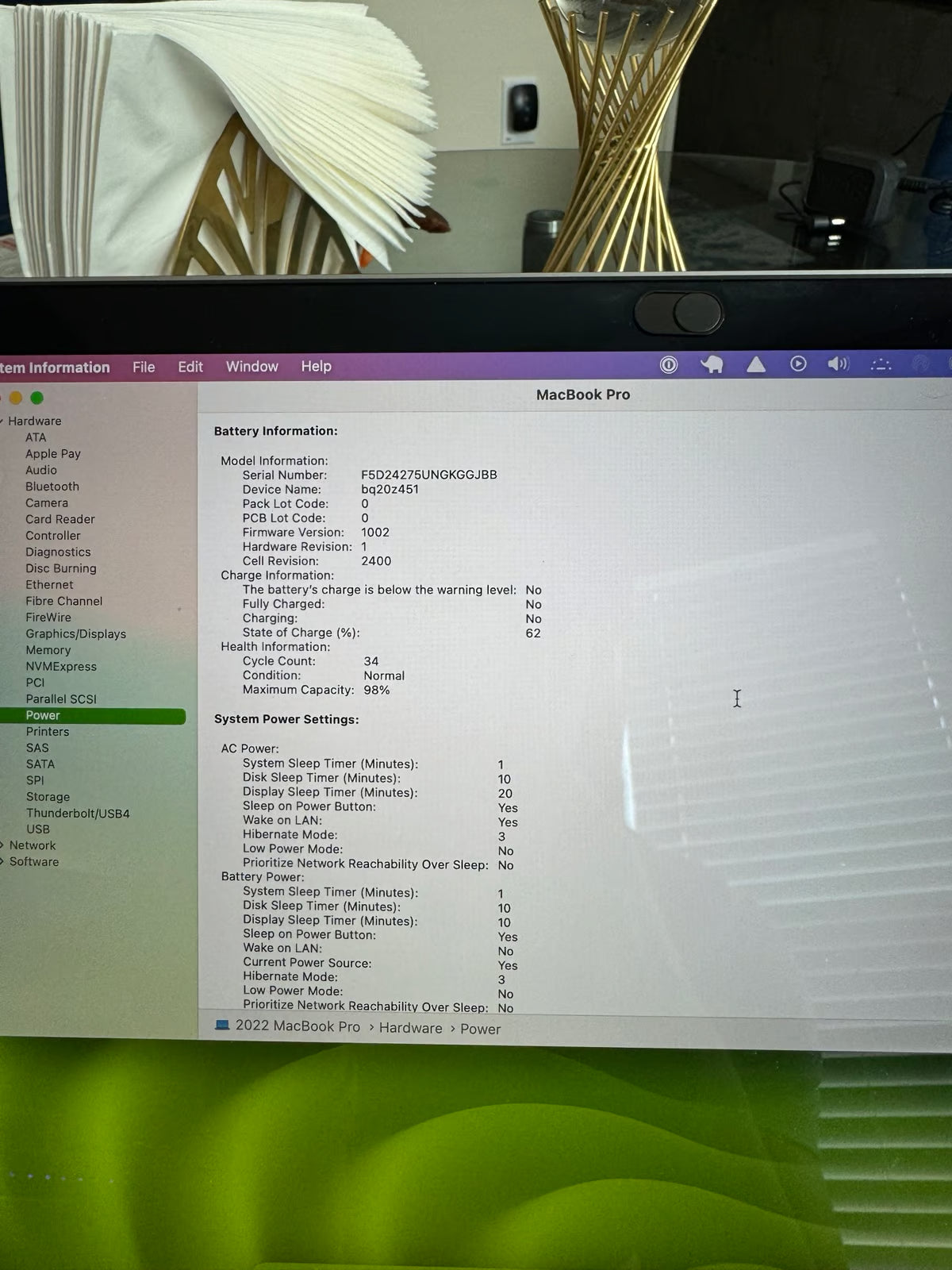 2022 13鈥?MacBook Pro 2K66