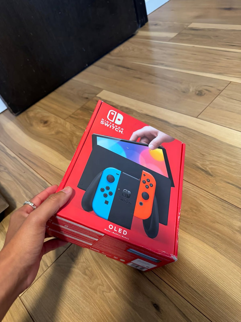 Nintendo Switch OLED Console - 64GB - Black/Neon Red/Neon - NEW 8V96