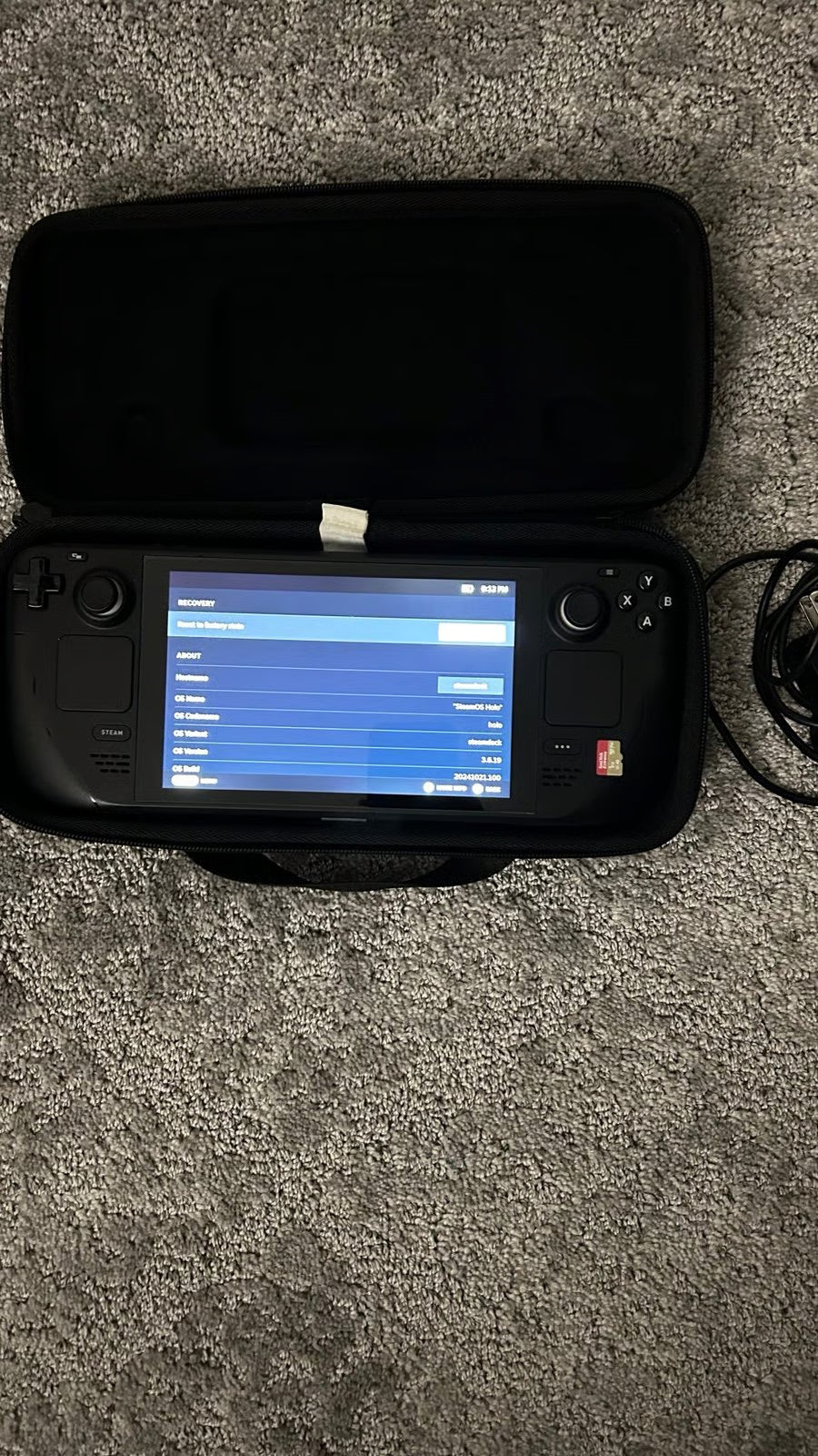 Steam Deck 64GB w 1TB External Storage TESTED WORKING 2C55