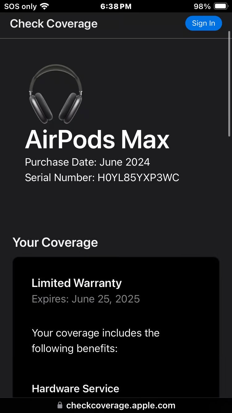 Apple AirPods Max with Smart Case in Silver 5X37