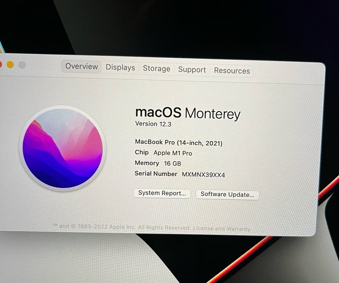 2021 MacBook Pro M1 3A36