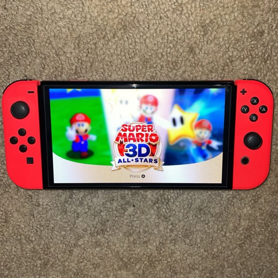 Nintendo Switch OLED Mario Edition + Games *NEXT DAY SHIP* 9W25