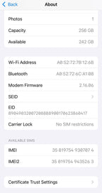 iPhone 15 Pro 256Gb - White Titanium - Fully Unlocked 7J75