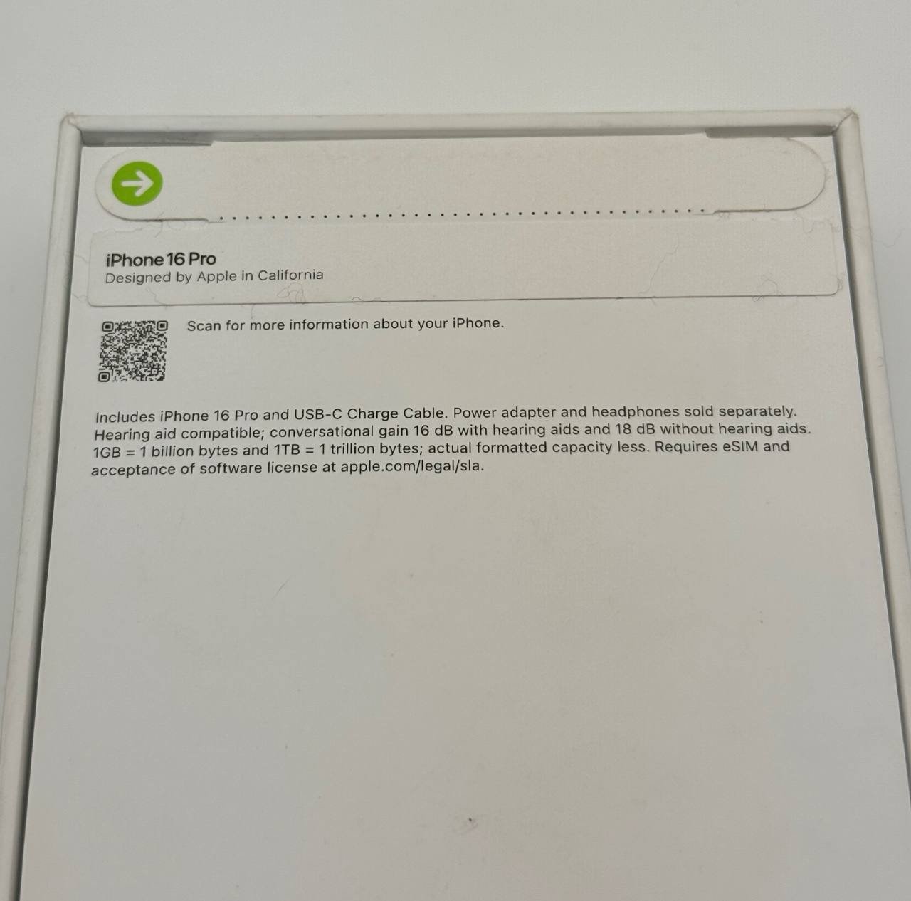 NEW Apple iPhone 16 Pro - 128 GB - Black Titanium SEALED 5P35