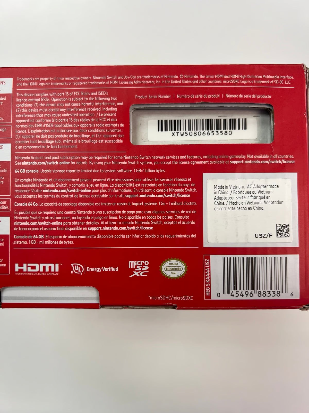 Nintendo Switch OLED White Joy 64GB Brand New 9N17