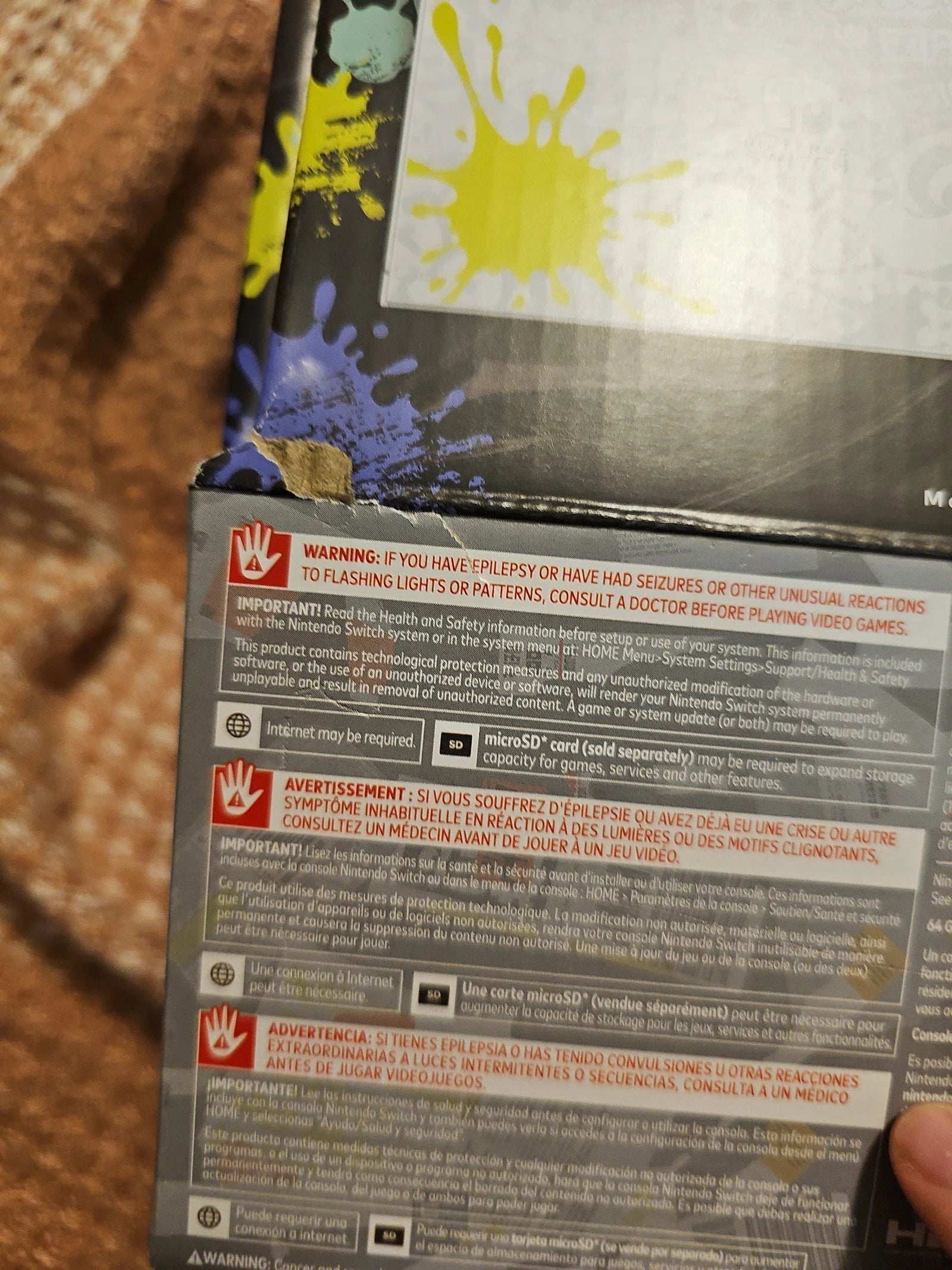 Nintendo Switch Splatoon OLED 9U68