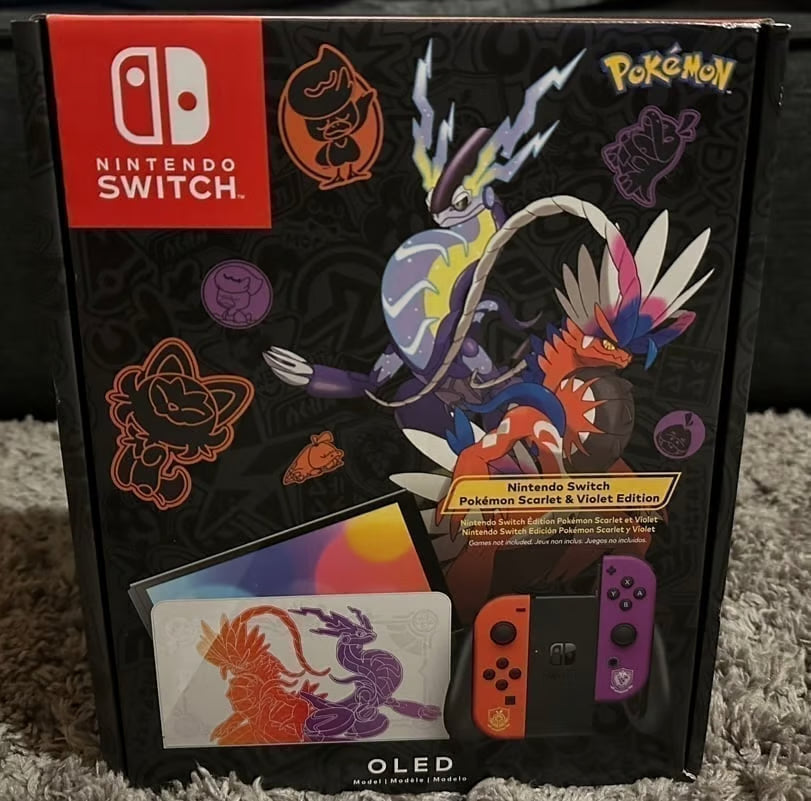 Nintendo Switch OLED console Pokemon Scarlet/Violet edition 8T12