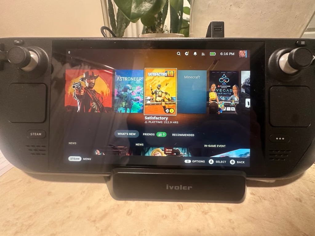 LCD Steam Deck 64gb + SD cards + Docking stand 6X79