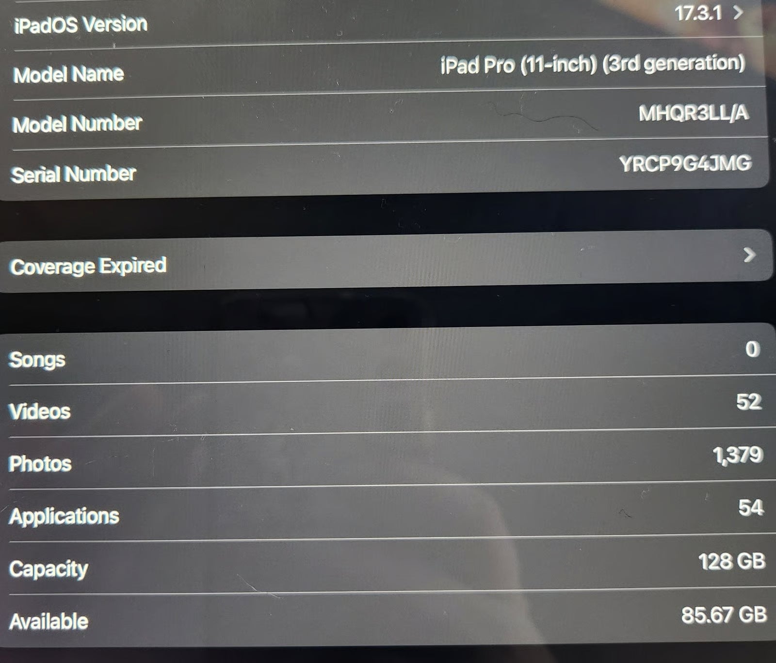 iPad Pro 11 in 3rd generation 5M92