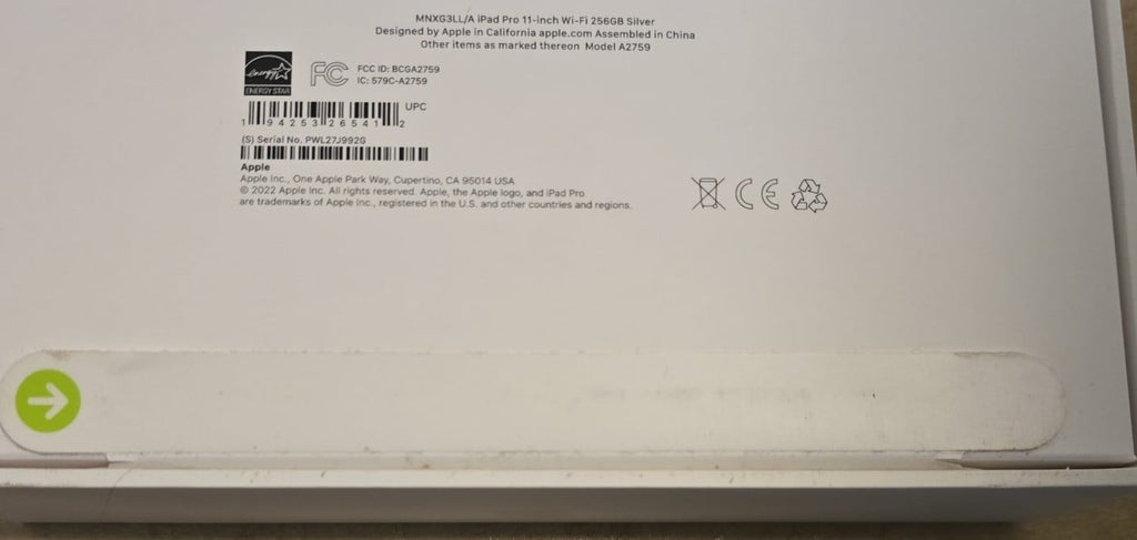 ipad pro 11 inch 4th generation wifi 256 7F38