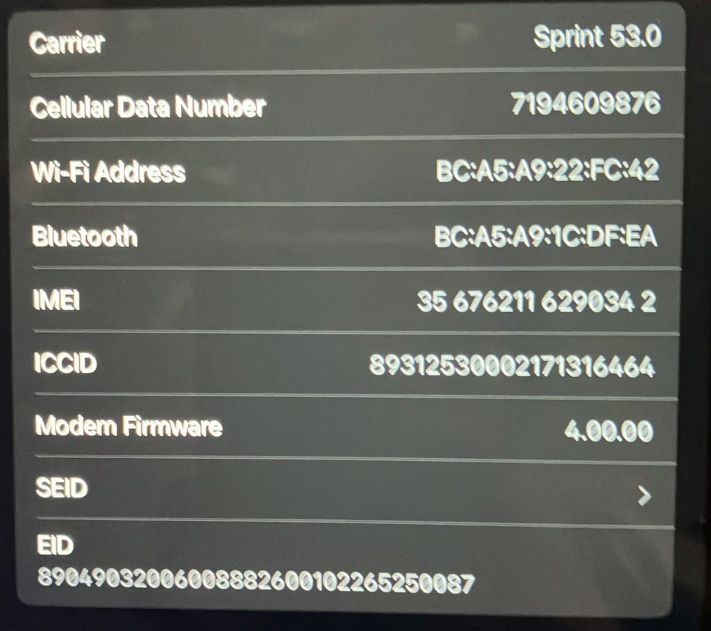 iPad Air 4th Generation 1L28