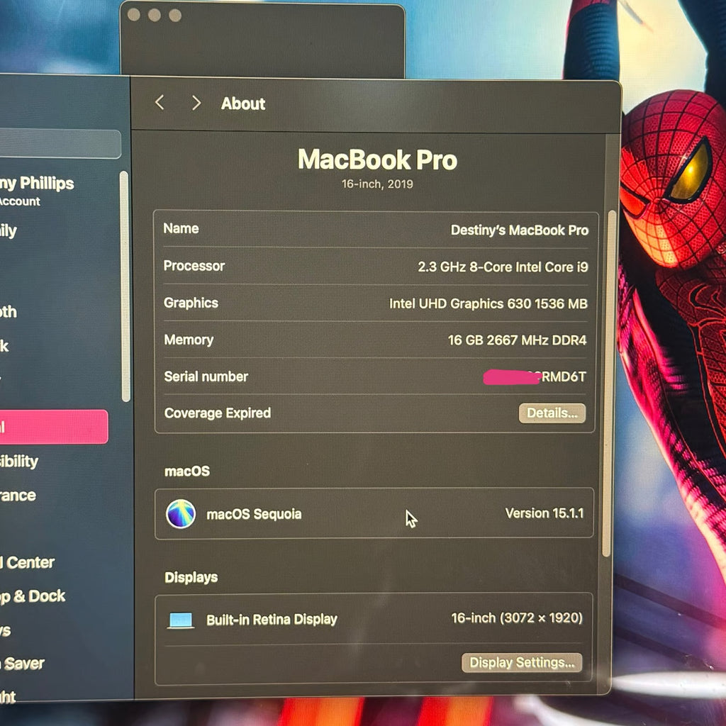 Apple MacBook Pro 16鈥?2019 Touch-bar 1tb 16gb Ram 7W73