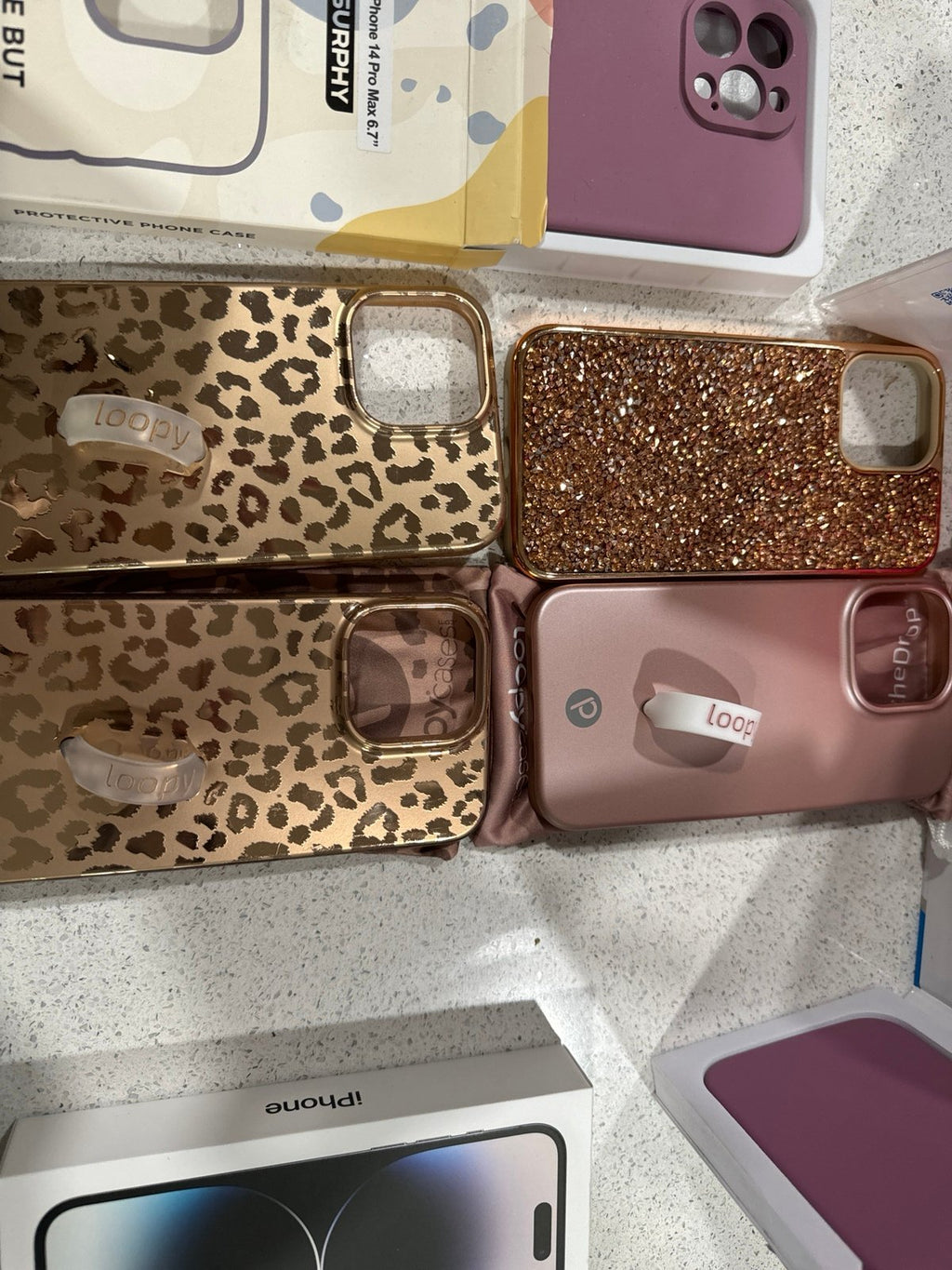 iphone14 pro max phone unlocked 128gb space black with loopy cases 1K67