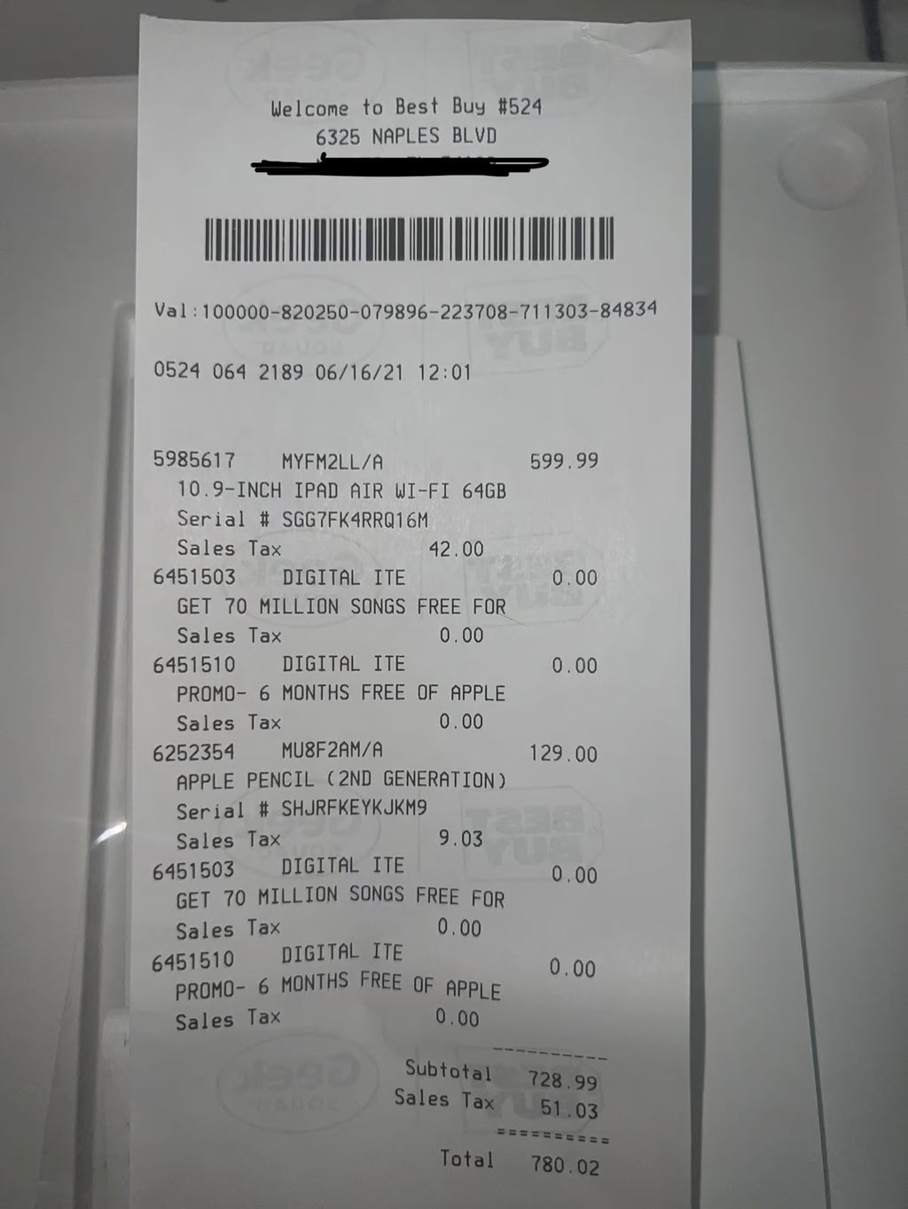 Apple iPad Air 4th Generation 64 GB 6F86