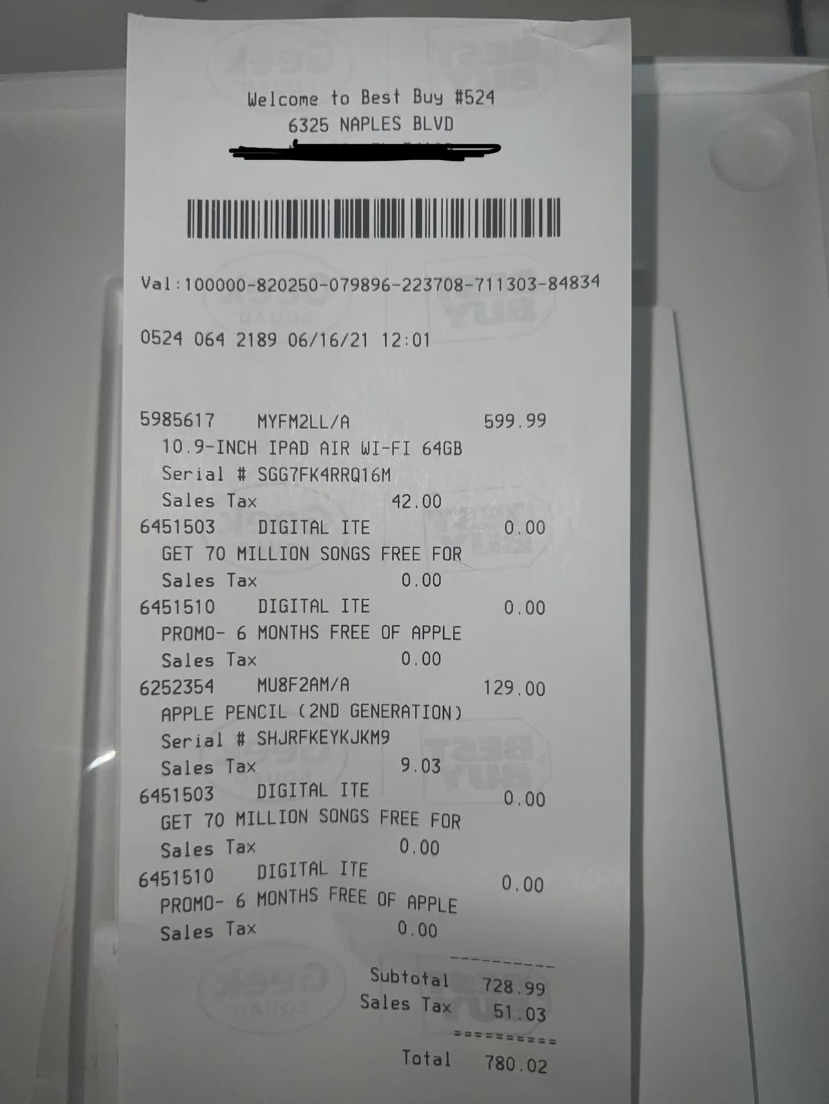 Apple iPad Air 4th Generation 64 GB 6F86