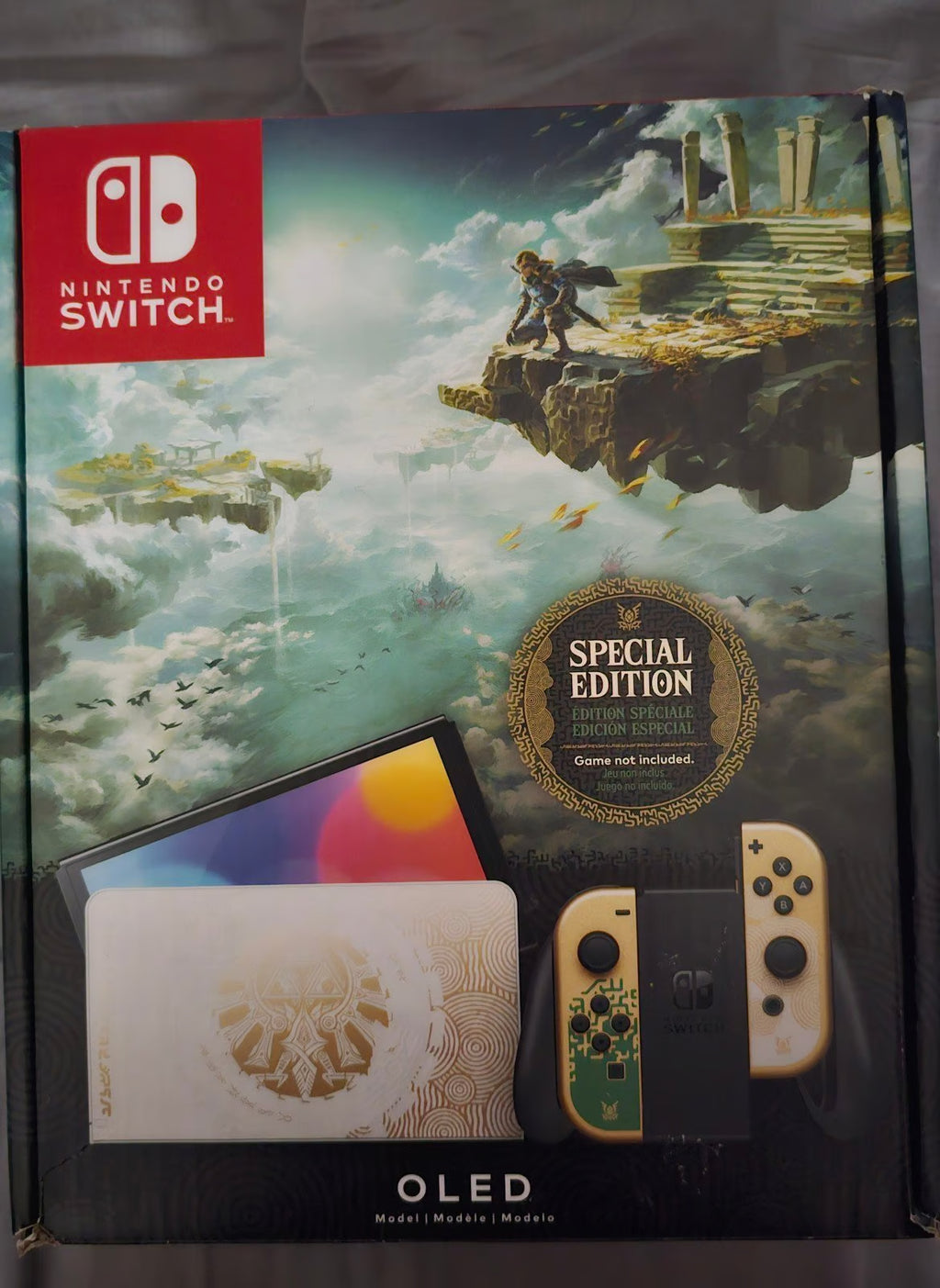 Nintendo Switch OLED Zelda Tears of the Kingdom Special Edition. 8E75
