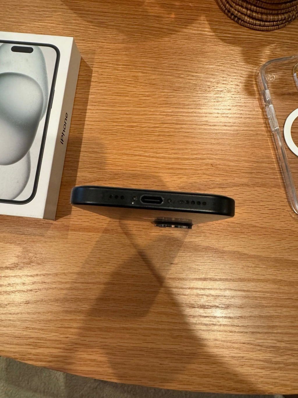 Apple iPhone 15 Black 256GB T-Mobile Carrier 9A36