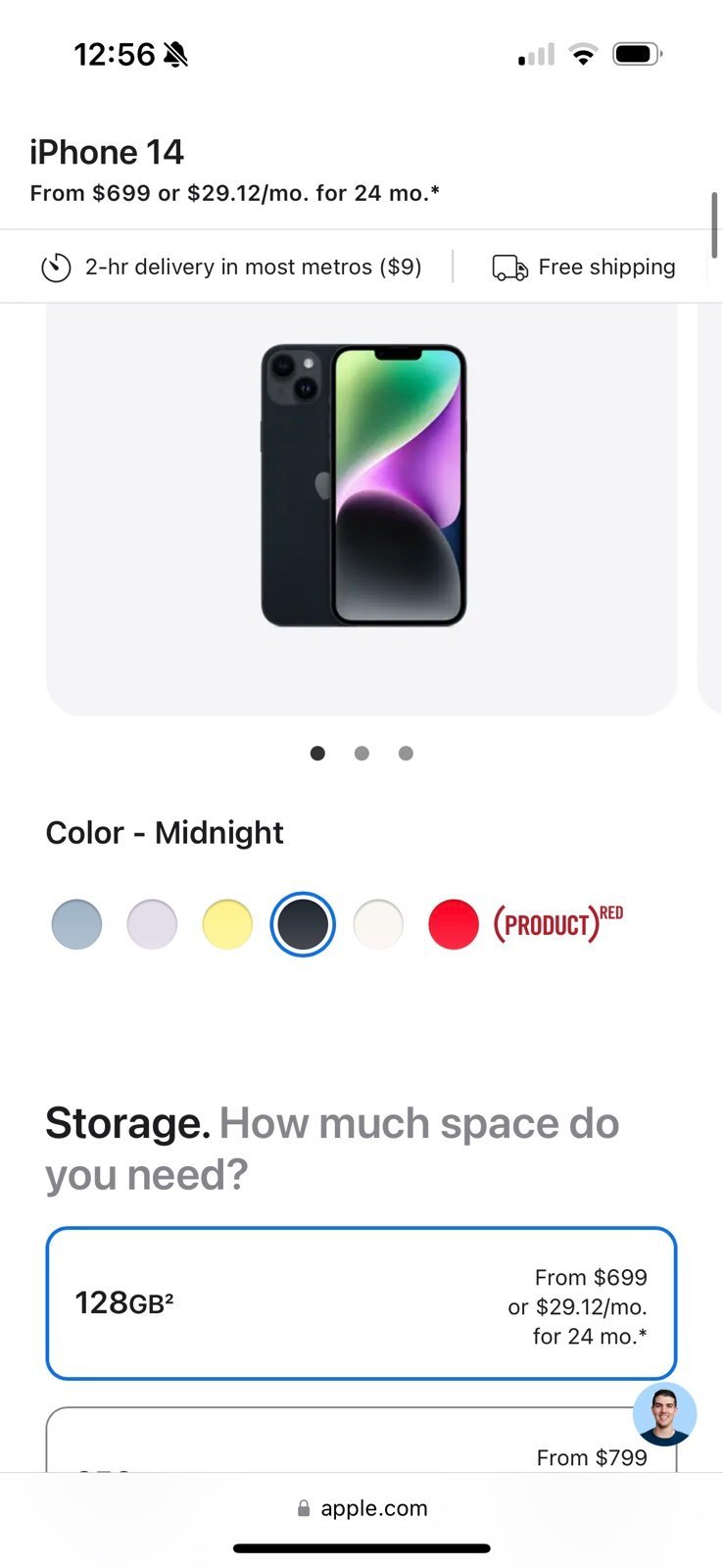 iPhone 14 Plus Unlocked 128gb 6T91