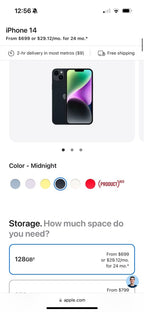 iPhone 14 Plus Unlocked 128gb 6T91