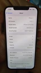 iphone 12 pro max fully Unlock 256gb 8X62