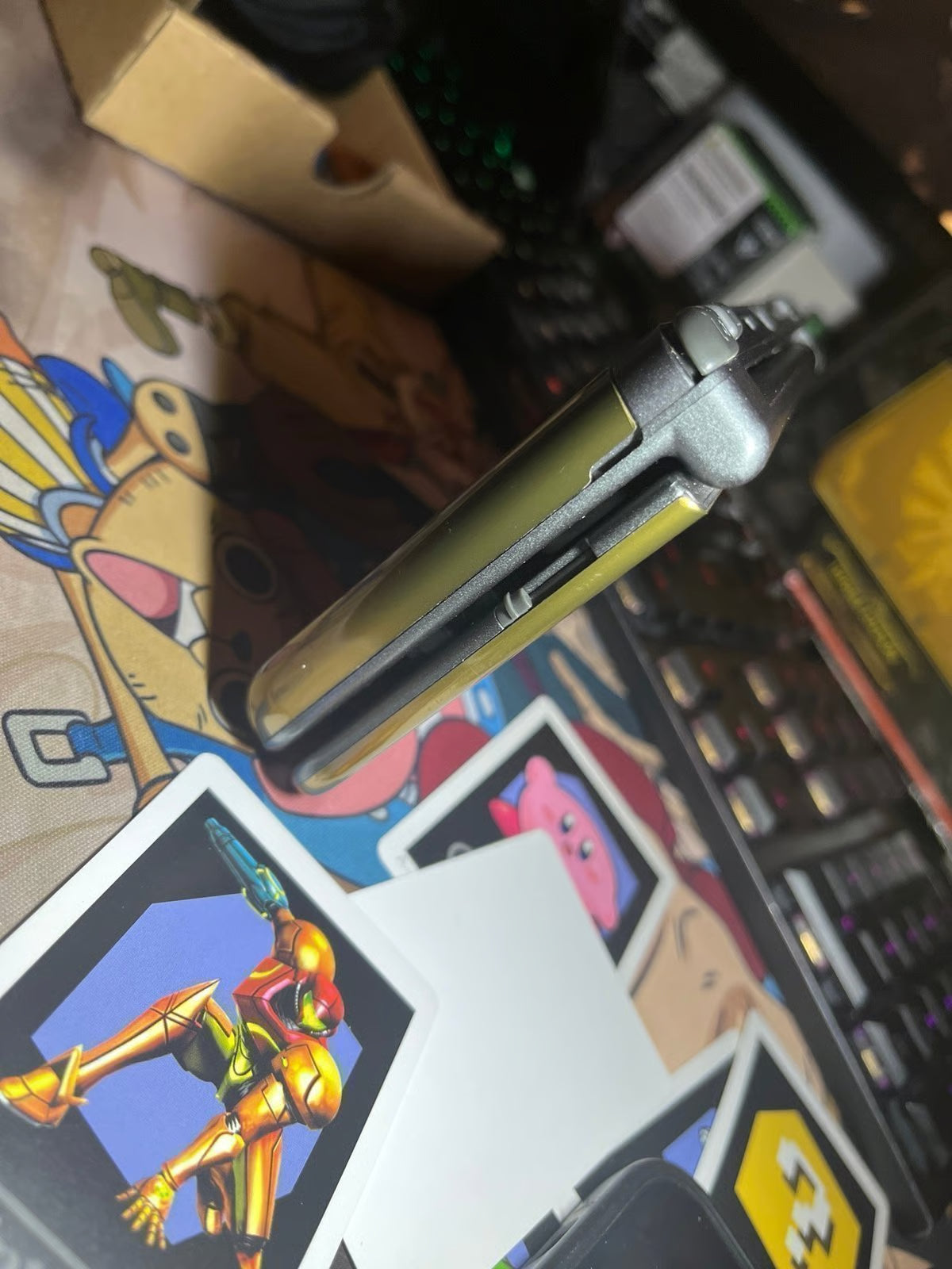 Nintendo, New 3DS XL, Hyrule Launch Edition, Gold Handheld System, Complete, CiB