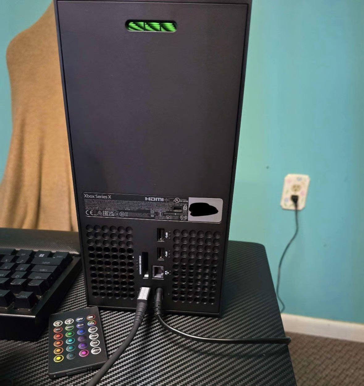 XBOX SERIES X CONSOLE AND CABLES ONLY! 3S58