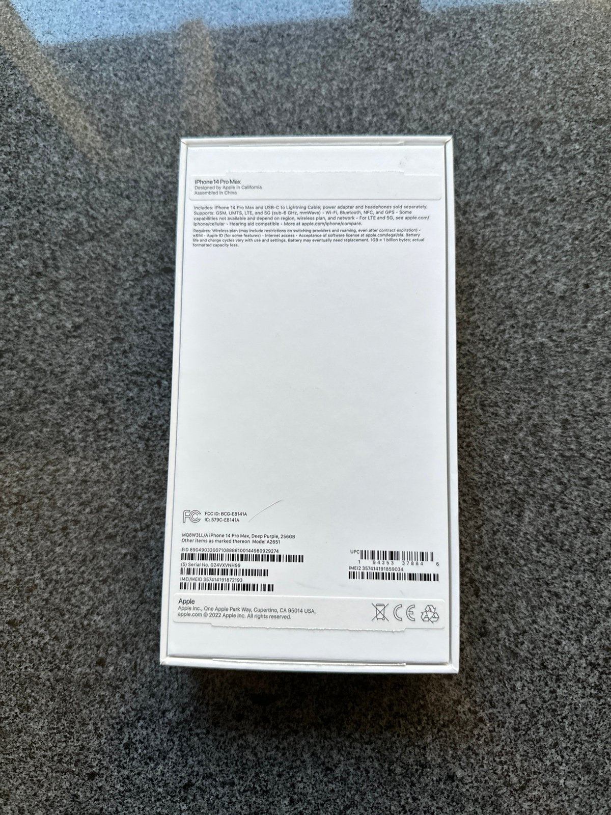 Apple iPhone 14 Pro Max 256 GB in Deep Purple for Unlocked 6W67