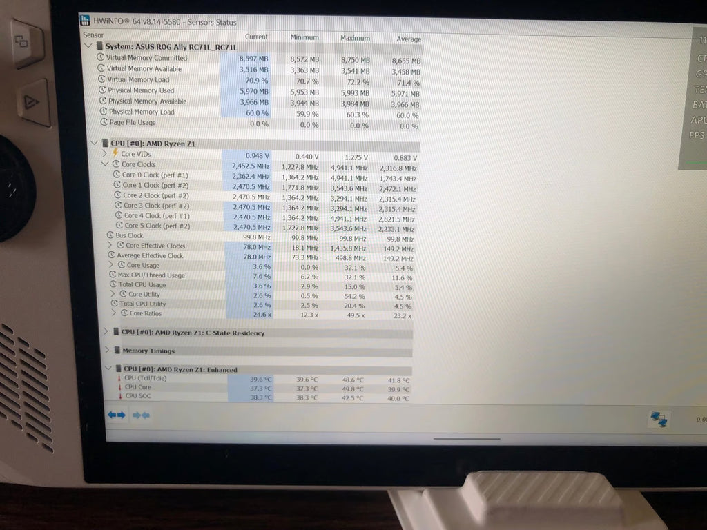 ASUS rog ally z1 1V89