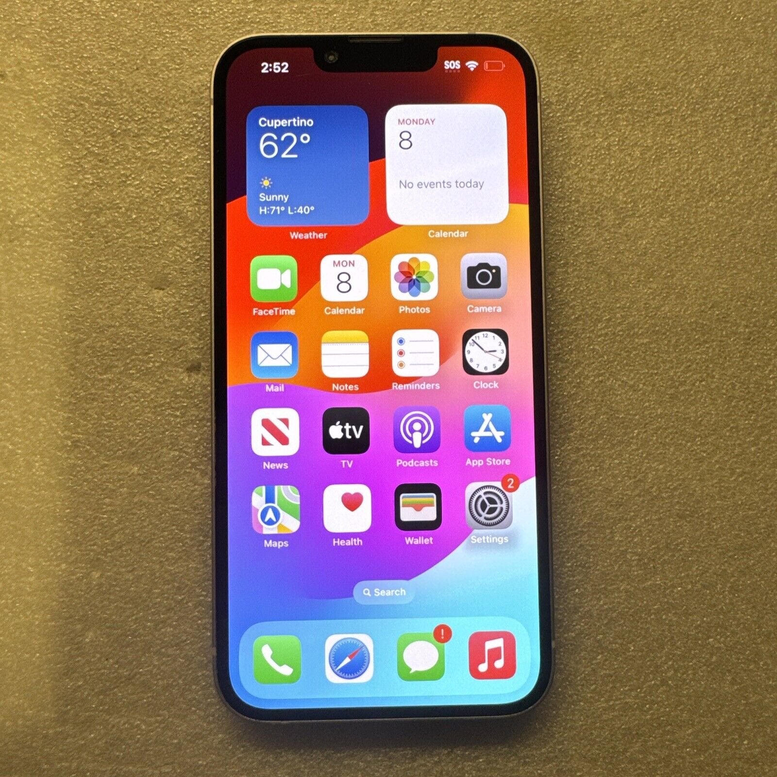 Apple iPhone 14 - 128 GB - Purple (Unlocked) (eSIM) Good Condition 1E98