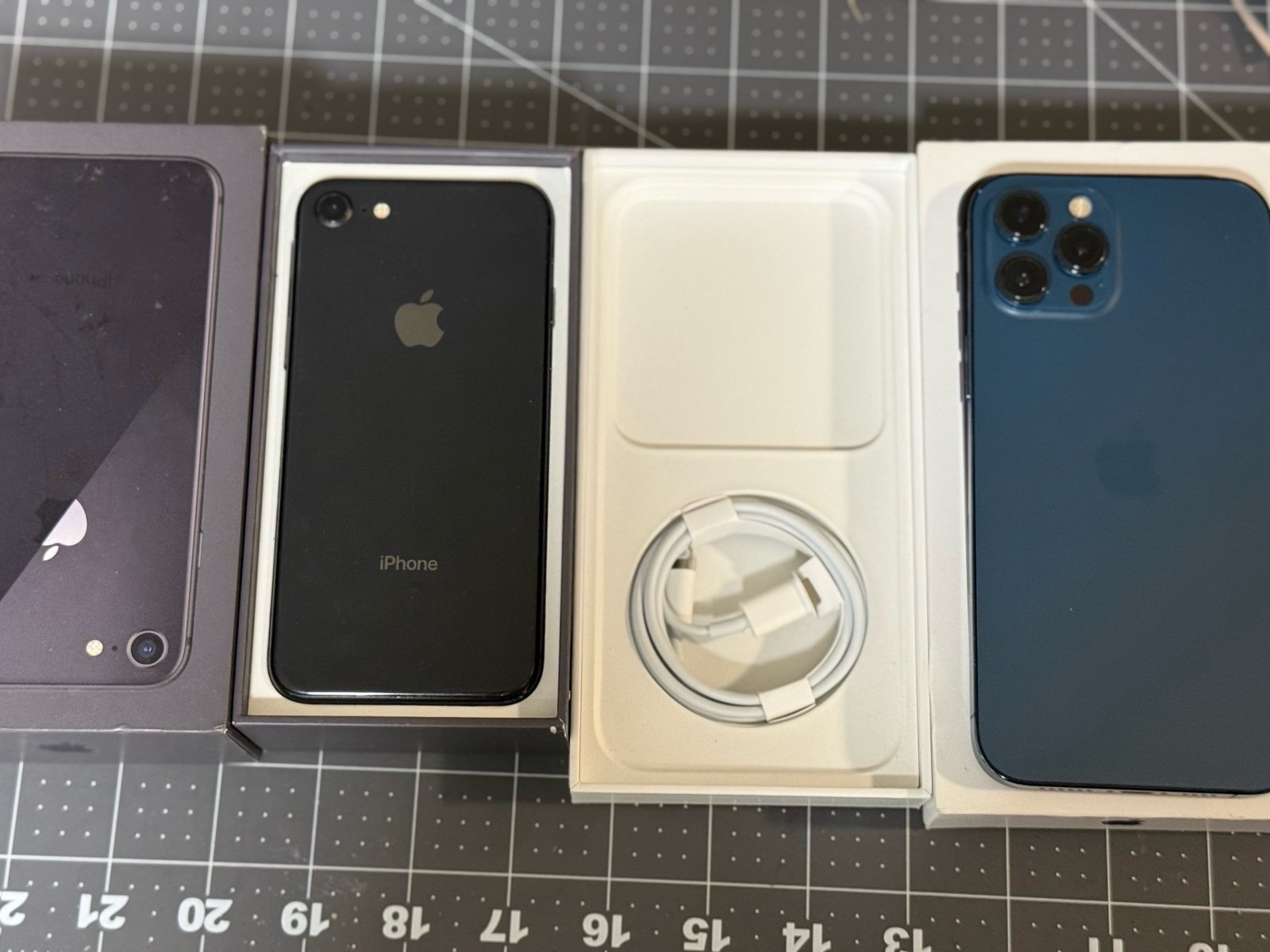 Pacific Blue IPhone 12 Pro Max & Space Grey IPhone 8 ( CAN BE SOLD SEPARATE) 7T98