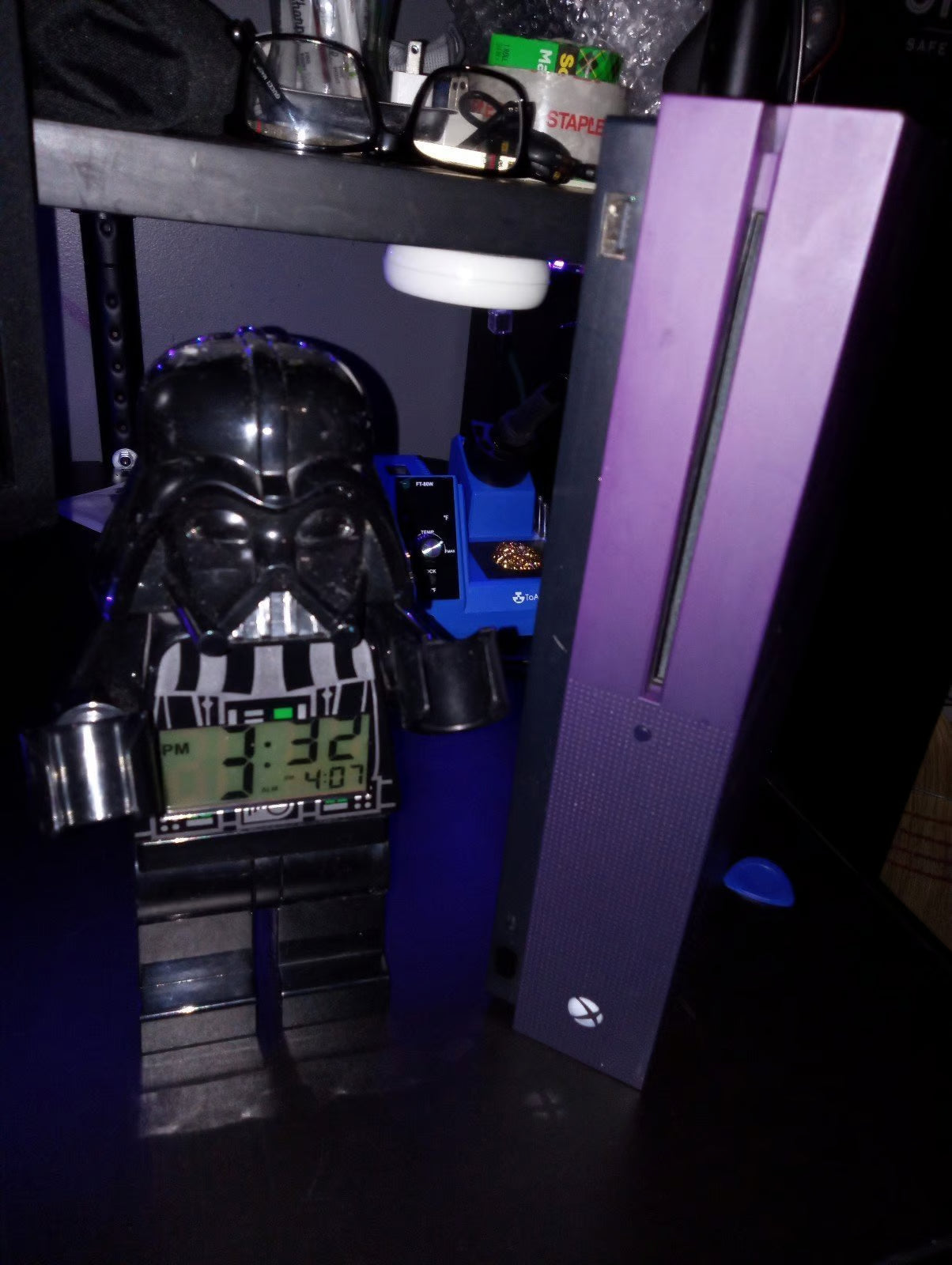 Xbox One S console Purple Fortnite Edition 3D17