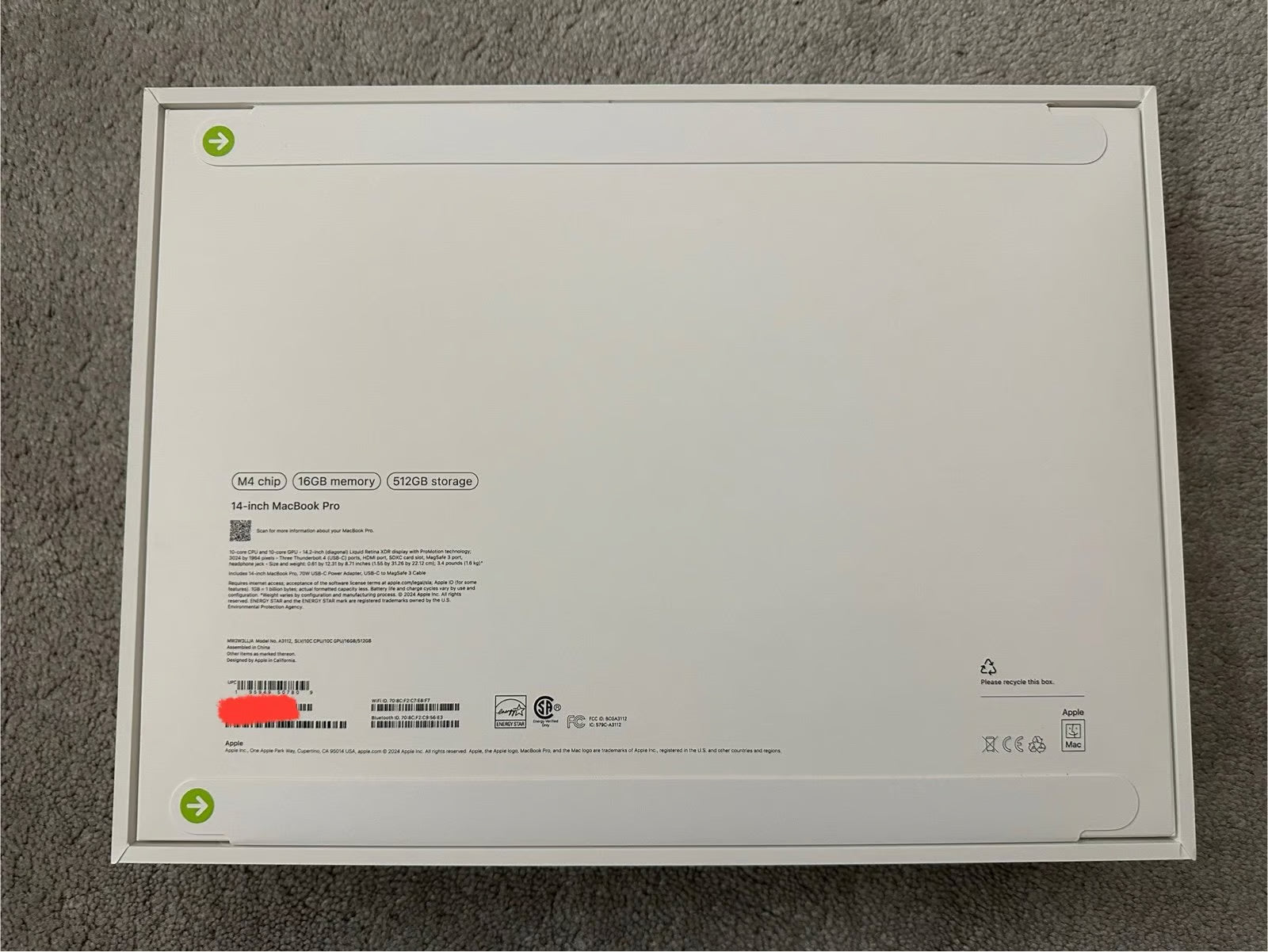 M4 MacBook Pro Silver 14 inch 5Z33