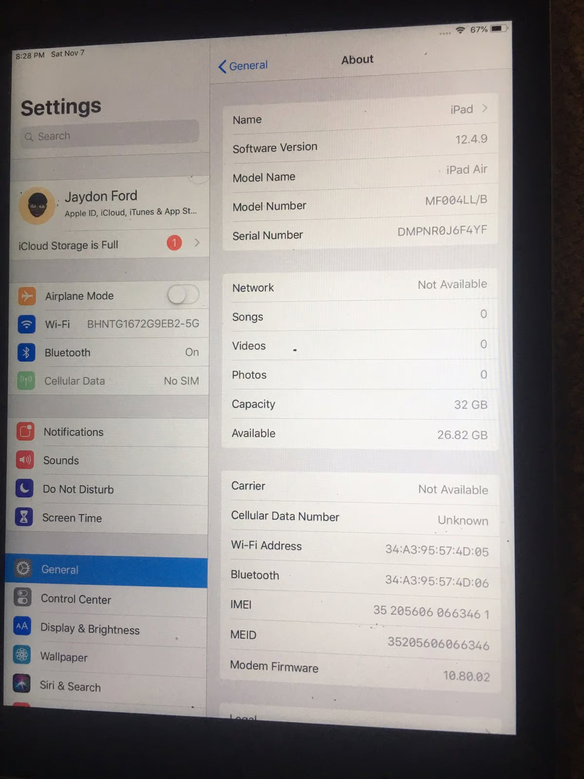 Apple ipad air 2 5G25