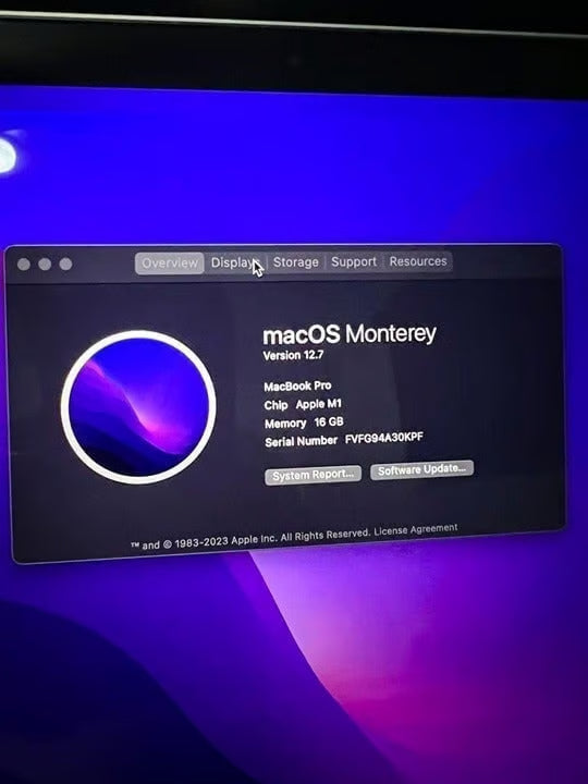 Apple MacBook Pro 13鈥?2020 M1 16GB 1TB Touch Bar 8L93