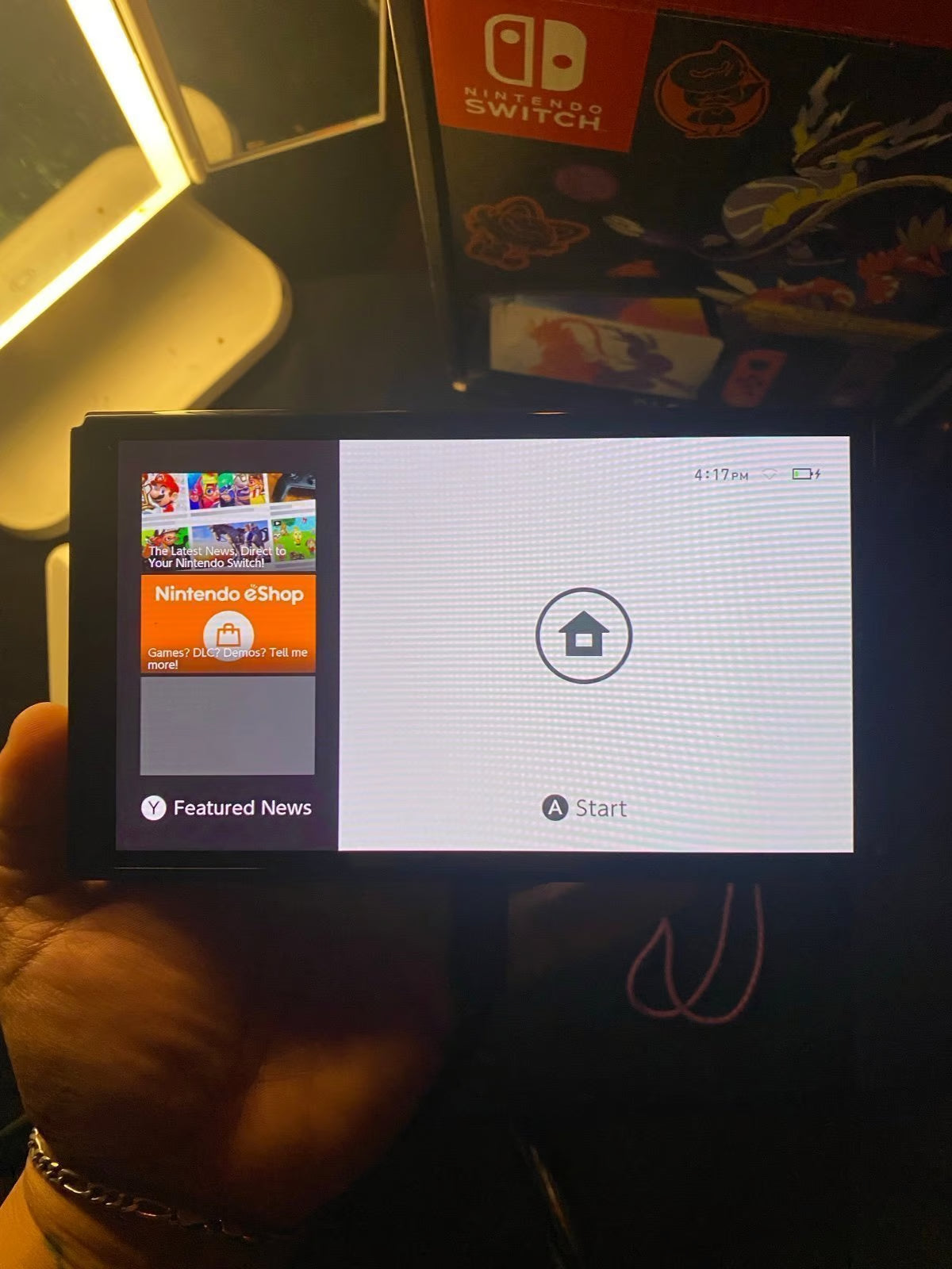 Nintendo Switch Pokemon Scarlet & Violet Edition + new ""age of calamity"" game. 2D27