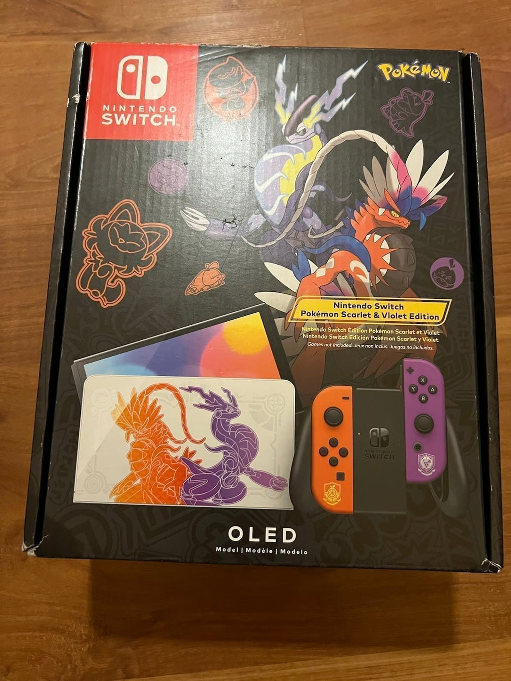 Nintendo Switch OLED Pokemon Scarlet & Violet Edition Brand New USA Edition 8D28