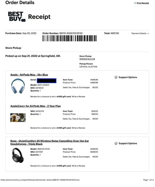 Apple AirPods Max with Smart Case in Sky Blue 9Y62