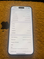 iPhone 15 pro max white 256gb unlocked 2L55