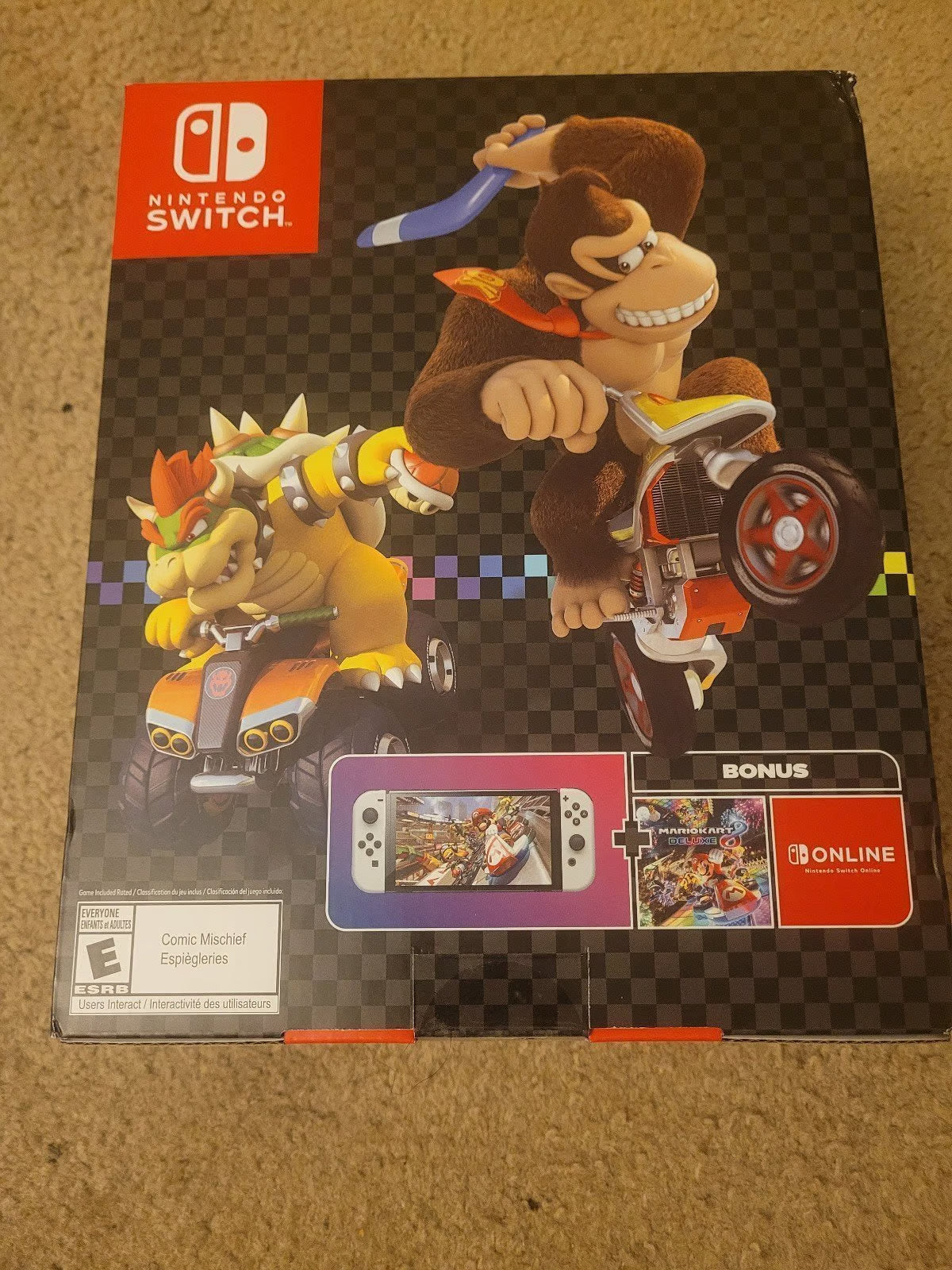 Nintendo Switch OLED Mario Kart Edition with 1yr online 9U72