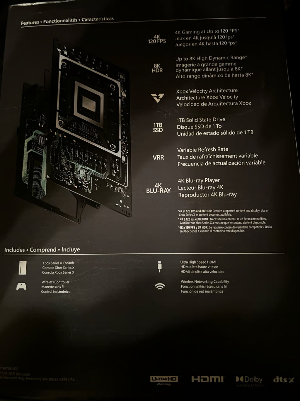 Microsoft Xbox Series X 1TB Console Black/White 1L12