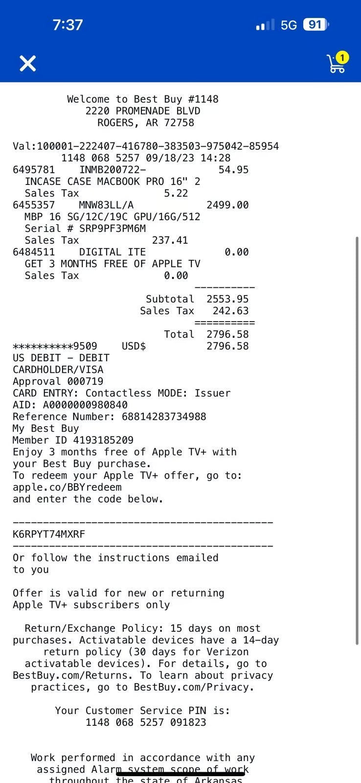 16-inch MacBook Pro Apple M2 Pro Chip with 12鈥慍ore CPU and 19鈥慍ore G 5V65