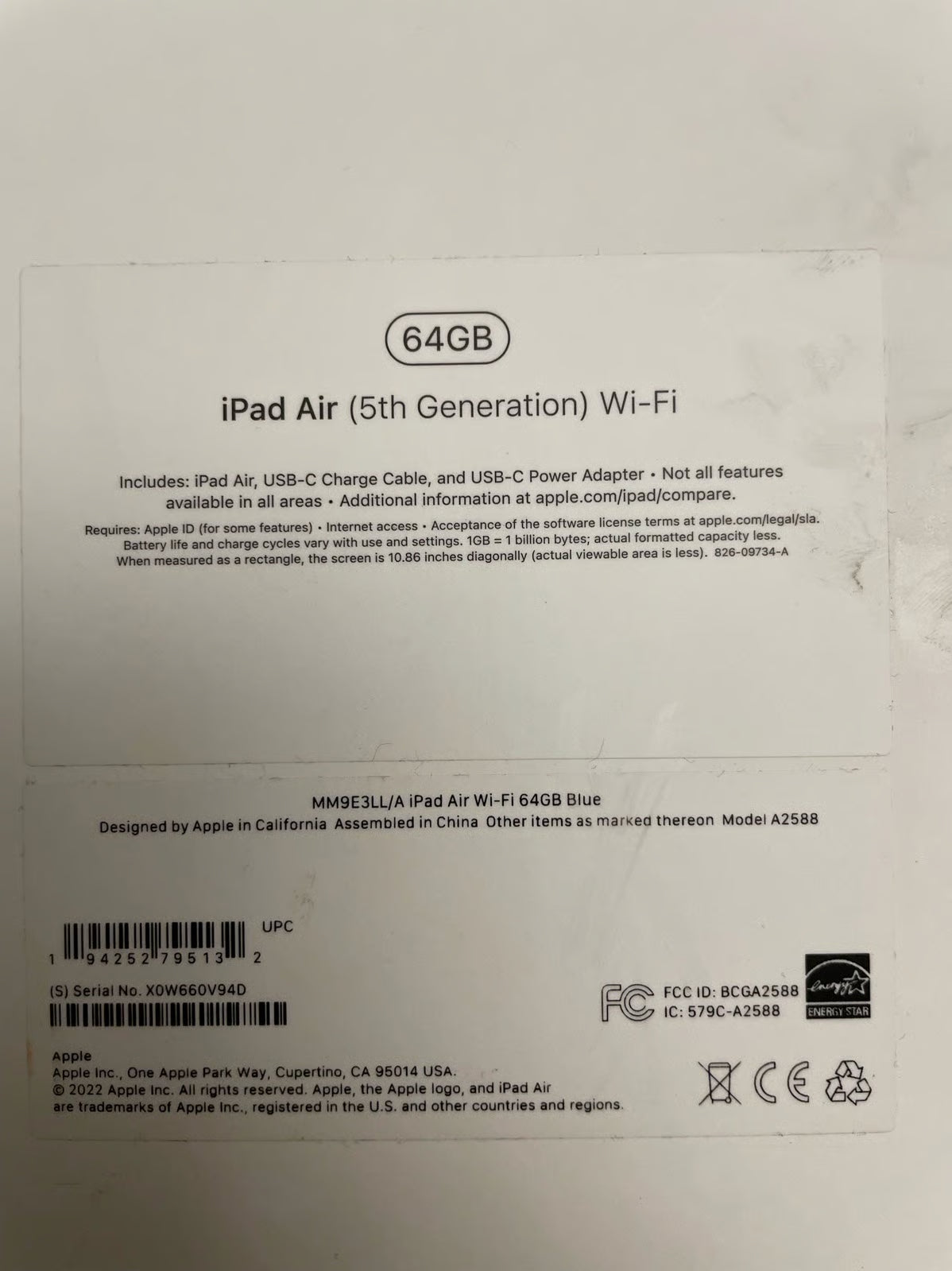 ipad air 5th generation and apple pencil 5X38