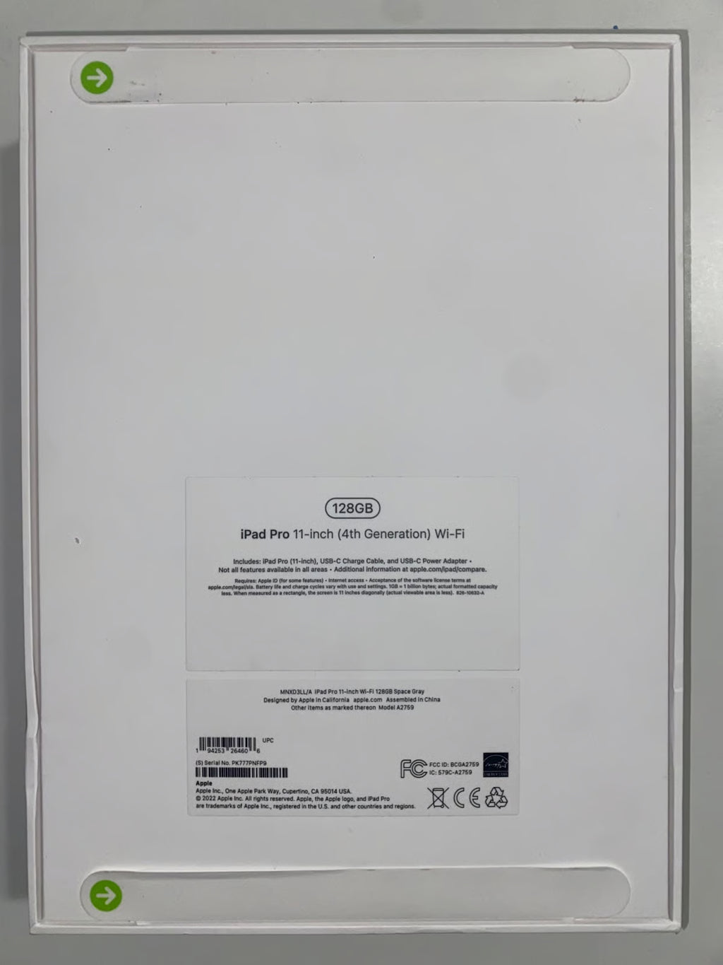 Apple iPad Pro 4th Generation 128 GB in Space Gray 5U11